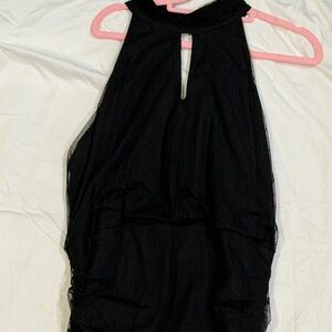 White House Black Market Black Sleeveless Top